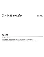 Preview for 1 page of Cambridge Audio SX-120 Installation Manual