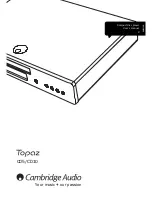 Cambridge Audio TOPAZ CD10 - V3 User Manual preview