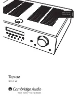 Cambridge Audio Topaz SR10 V2 User Manual preview