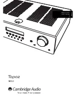 Preview for 1 page of Cambridge Audio Topaz SR10 User Manual