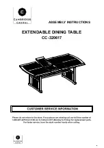 Preview for 1 page of Cambridge Casual CC-320617 Assembly Instructions Manual