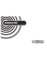 Cambridge SoundWorks Ambiance 602 User Manual предпросмотр