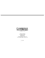 Предварительный просмотр 12 страницы Cambridge SoundWorks Ambiance 602 User Manual