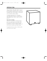 Preview for 2 page of Cambridge SoundWorks BassCube 6S User Manual