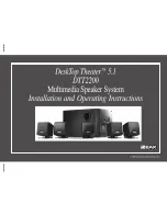 Preview for 1 page of Cambridge SoundWorks DTT2200 Installation And Operating Instructions Manual