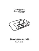 Предварительный просмотр 1 страницы Cambridge SoundWorks MovieWorks HD User Manual