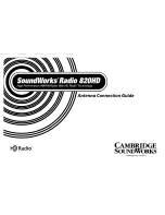 Cambridge SoundWorks SoundWorks Radio 820HD Connection Manual preview