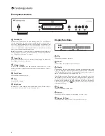 Предварительный просмотр 4 страницы CAMBRIDGE azur 550C User Manual