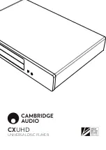 CAMBRIDGE CXUHD User Manual preview