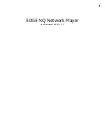 CAMBRIDGE EDGE NQ User Manual preview