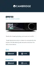 CAMBRIDGE EVO150 Manual preview