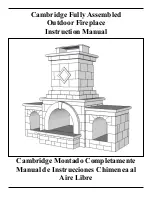 Preview for 1 page of CAMBRIDGE Fully Assembled Outdoor Fireplace Instruction Manual