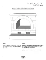 Предварительный просмотр 14 страницы CAMBRIDGE Fully Assembled Outdoor Fireplace Instruction Manual