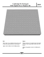 Preview for 10 page of CAMBRIDGE Olde English Paver Outdoor Fireplace Kit Instruction Manual