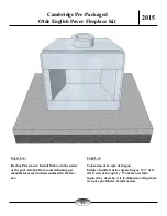 Preview for 11 page of CAMBRIDGE Olde English Paver Outdoor Fireplace Kit Instruction Manual