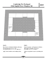 Preview for 13 page of CAMBRIDGE Olde English Paver Outdoor Fireplace Kit Instruction Manual