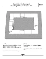 Preview for 14 page of CAMBRIDGE Olde English Paver Outdoor Fireplace Kit Instruction Manual