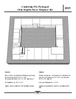 Preview for 16 page of CAMBRIDGE Olde English Paver Outdoor Fireplace Kit Instruction Manual