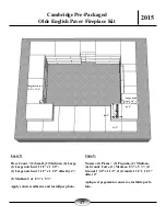Preview for 17 page of CAMBRIDGE Olde English Paver Outdoor Fireplace Kit Instruction Manual