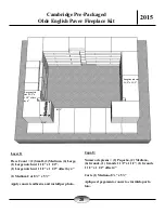 Preview for 20 page of CAMBRIDGE Olde English Paver Outdoor Fireplace Kit Instruction Manual