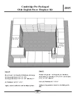 Preview for 21 page of CAMBRIDGE Olde English Paver Outdoor Fireplace Kit Instruction Manual