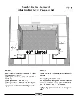 Preview for 25 page of CAMBRIDGE Olde English Paver Outdoor Fireplace Kit Instruction Manual