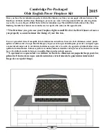 Preview for 48 page of CAMBRIDGE Olde English Paver Outdoor Fireplace Kit Instruction Manual