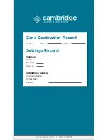 Preview for 16 page of CAMBRIDGE Qt 100 Installation And Operation Manual