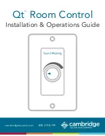 CAMBRIDGE Qt Installation & Operation Manual предпросмотр