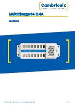 CAMBRIONIX MultiCharger14-2.4A User Manual предпросмотр