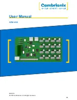 CAMBRIONIX OEM U16S User Manual preview