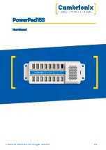 Preview for 1 page of CAMBRIONIX PowerPad15s User Manual