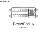 CAMBRIONIX PowerPad16 User Manual preview