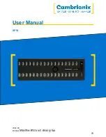 Preview for 1 page of CAMBRIONIX SP54 User Manual