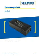 Предварительный просмотр 1 страницы CAMBRIONIX ThunderSync2-16 User Manual