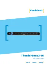 Preview for 1 page of CAMBRIONIX ThunderSync3-16 User Manual