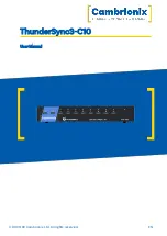 CAMBRIONIX ThunderSync3-C10 User Manual предпросмотр