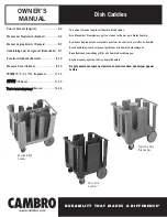 Preview for 1 page of Cambro ADCS Owner'S Manual