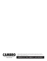 Предварительный просмотр 16 страницы Cambro Camcarrier Owner'S Manual