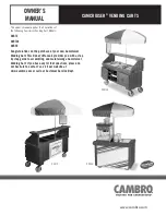 Cambro CAMCRUISER CVC72 Owner'S Manual preview