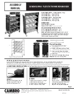 Cambro CAMSHELVING CSFLEXMERCH2 Assembly Manual preview