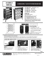 Preview for 1 page of Cambro CAMSHELVING CSFLEXMERCH2 Assembly Manual