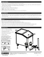 Preview for 4 page of Cambro IBSD37 Setup Manual And User Manual