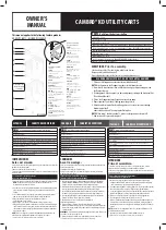 Предварительный просмотр 1 страницы Cambro KD BC340KDLP Owner'S Manual