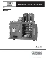 Предварительный просмотр 1 страницы Cambro MDCH1520S202 Owner'S Manual