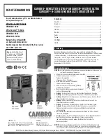 Preview for 17 page of Cambro Ultra Camcart H Series Owner'S Manual