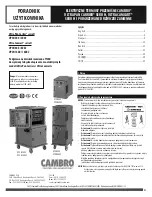 Preview for 21 page of Cambro Ultra Camcart H Series Owner'S Manual