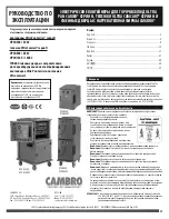 Preview for 25 page of Cambro Ultra Camcart H Series Owner'S Manual