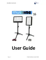 CAMBRON MUSICONE 16 User Manual preview