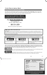 Preview for 1 page of Camco T10208 Installation And Operating Instructions